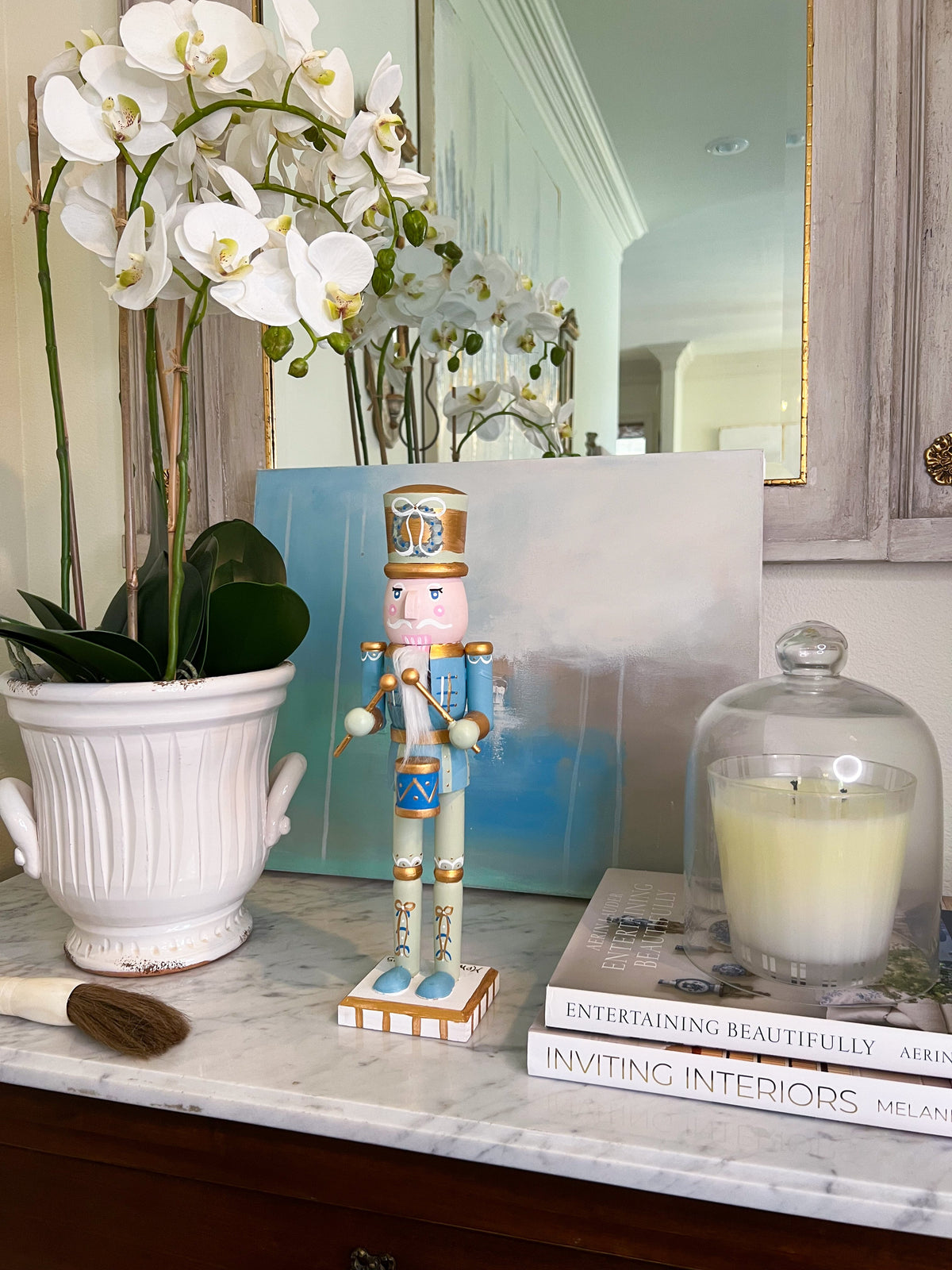*Preorder* 14” Nutcracker - Blue Drummer