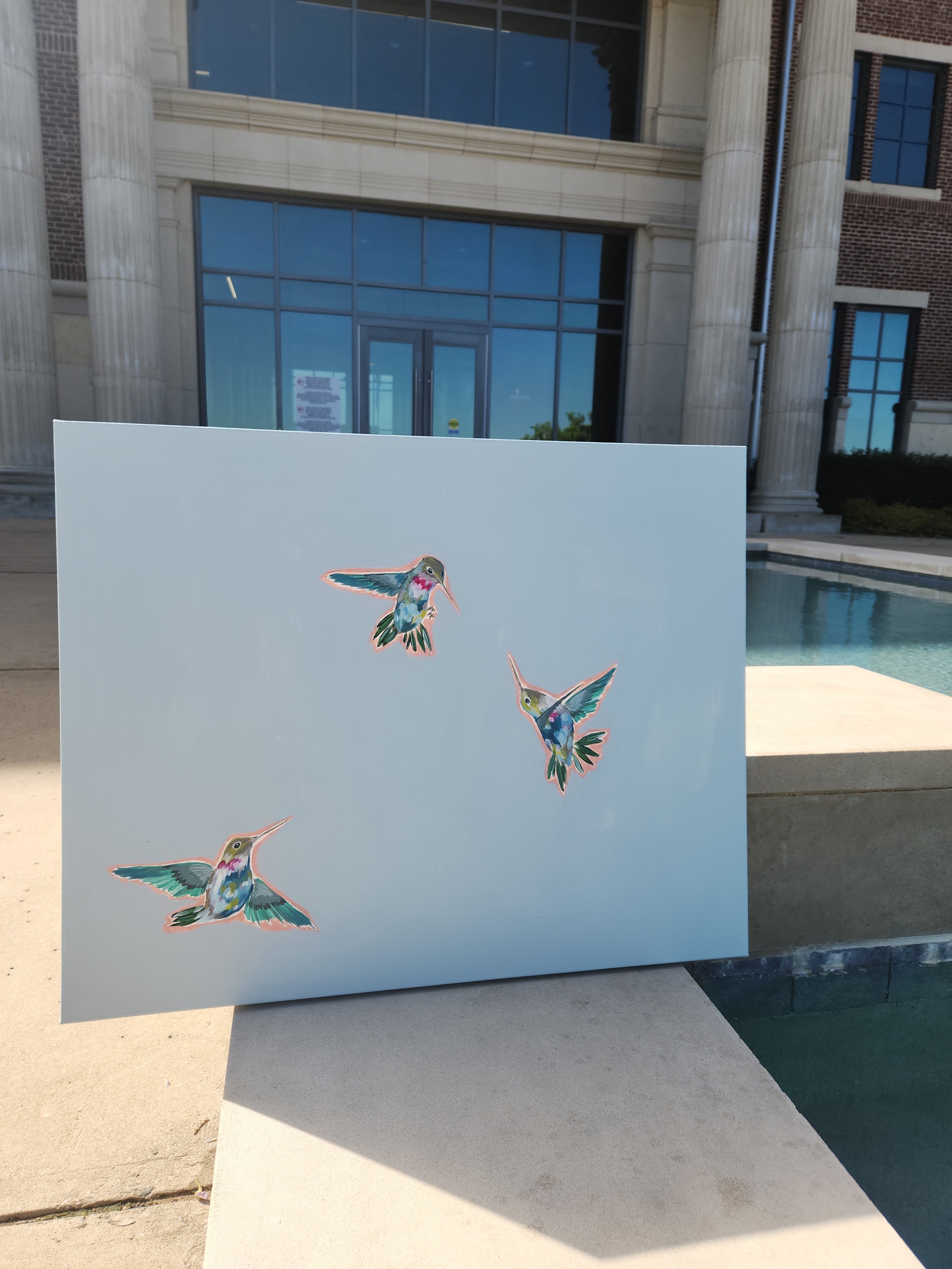 "Hummingbird Dance II" - 24” x 30”