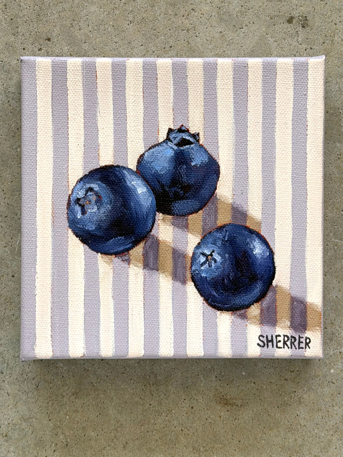 “Lavender Lines” - 6” x 6”