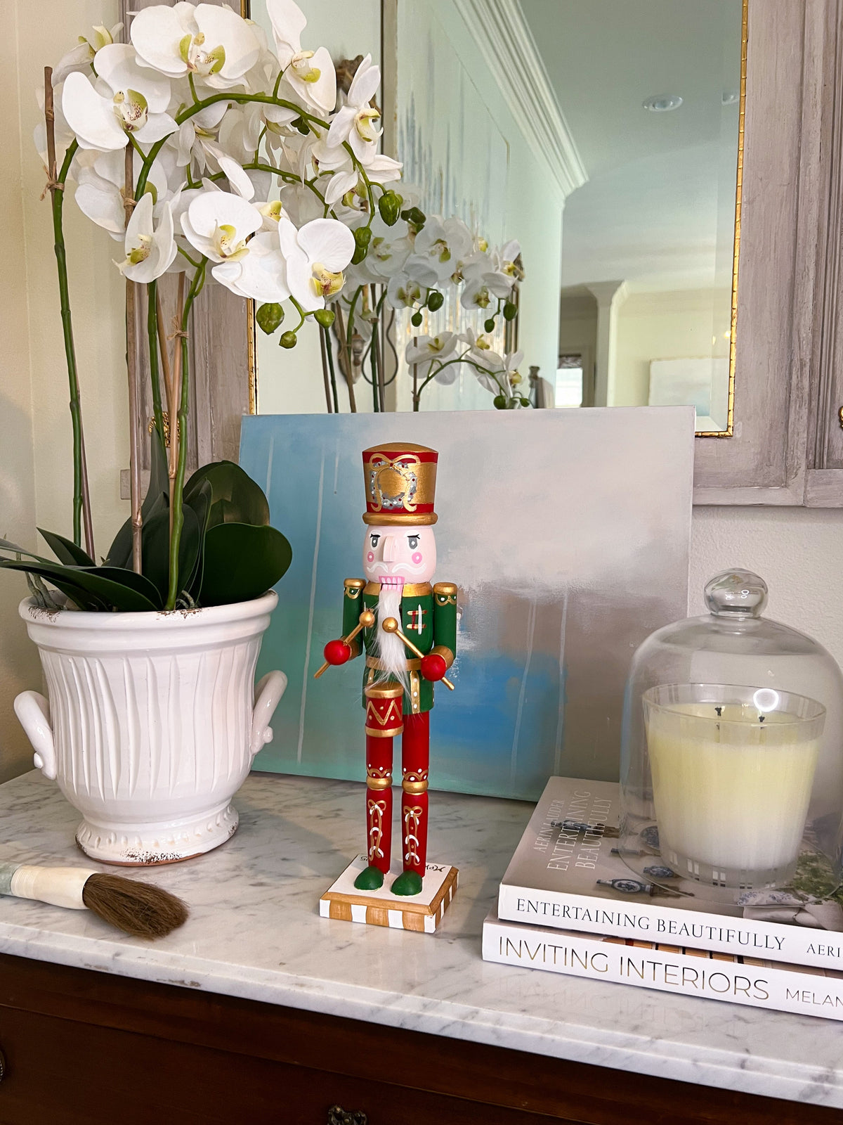 *Preorder* 14” Nutcracker - Red & Green Drummer I
