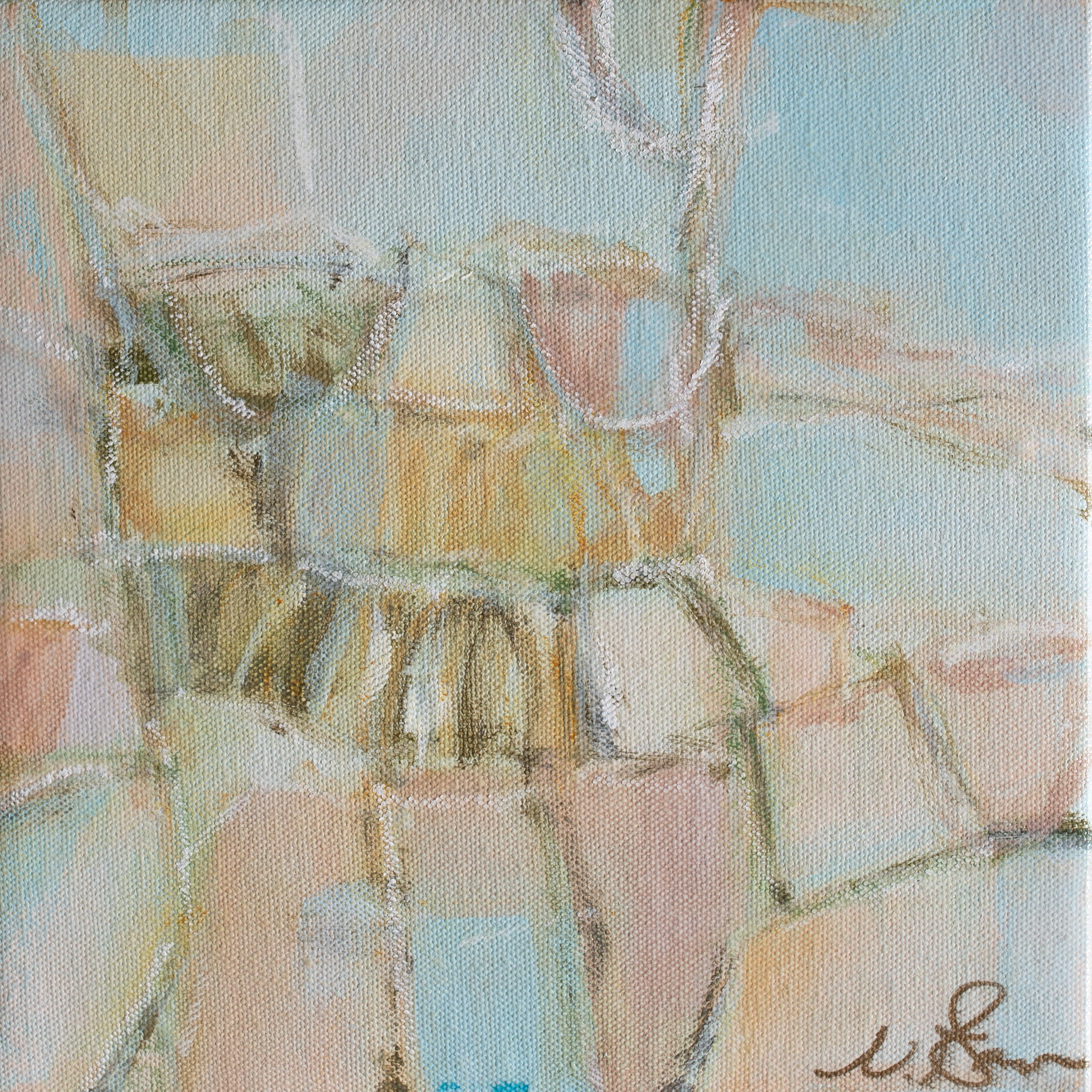 “Sun-Kissed Sketch II” - 8” x 8”