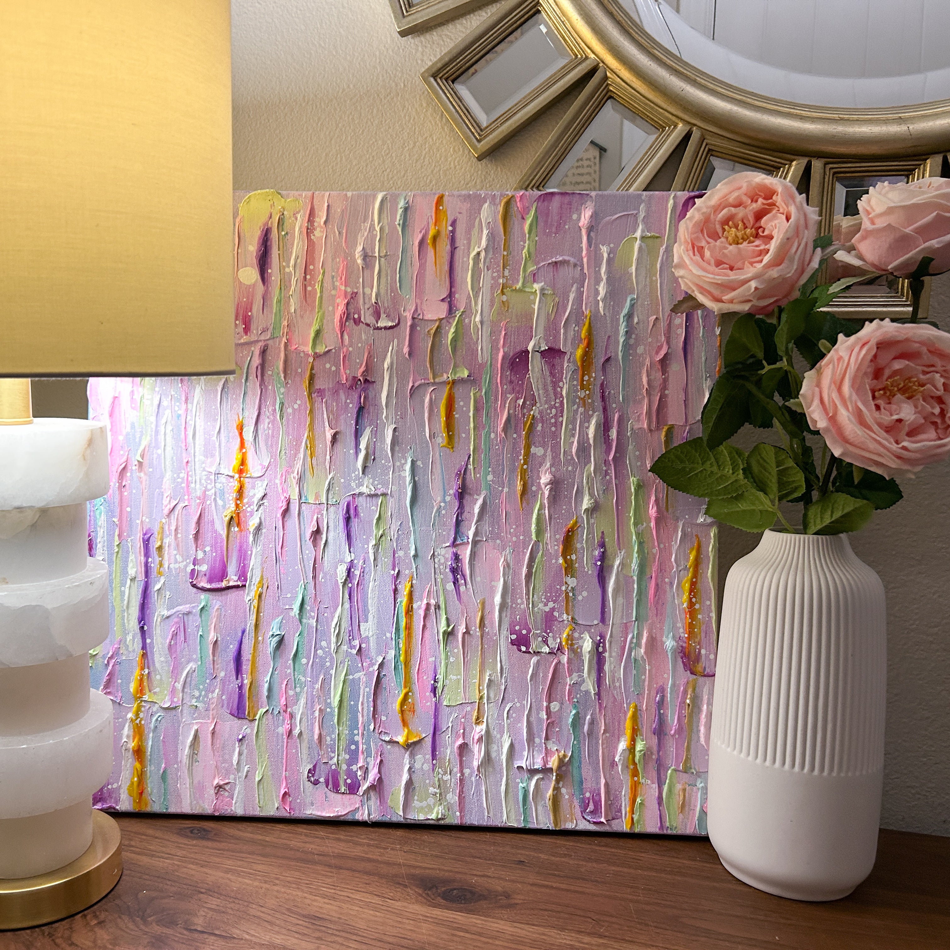 "Effervescent Anemone" - 20"x20"