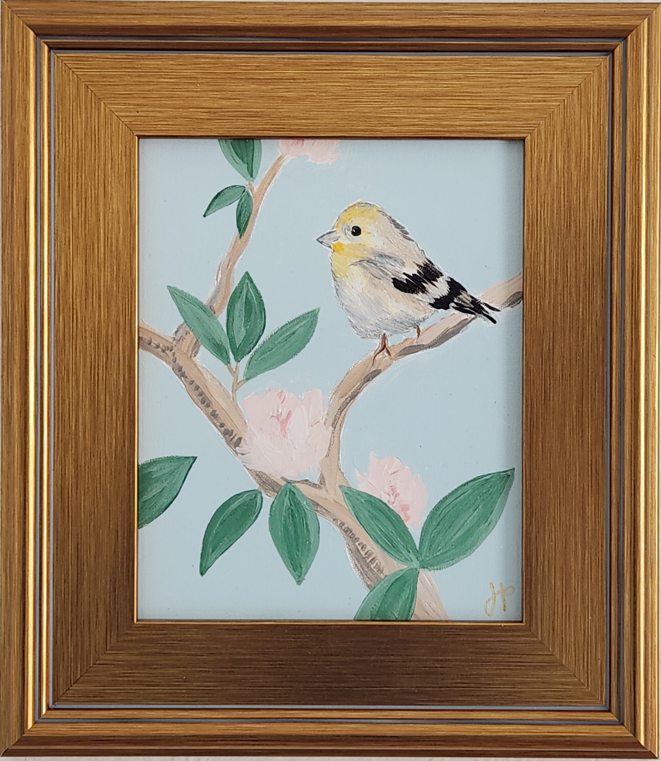"The Goldfinch" - 13” x 15”