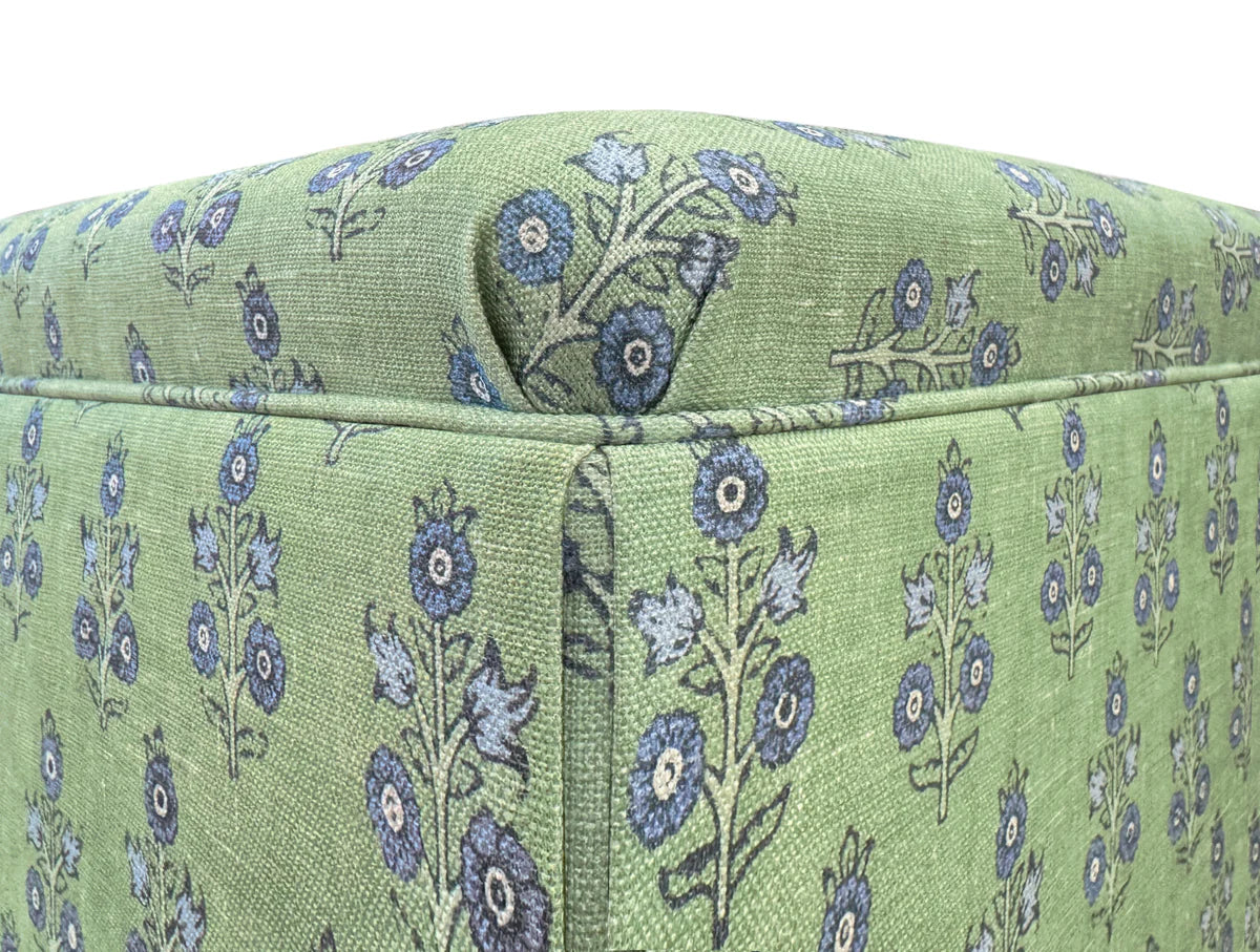 Skirted Ottoman - Poppy Spring by GP&J Baker