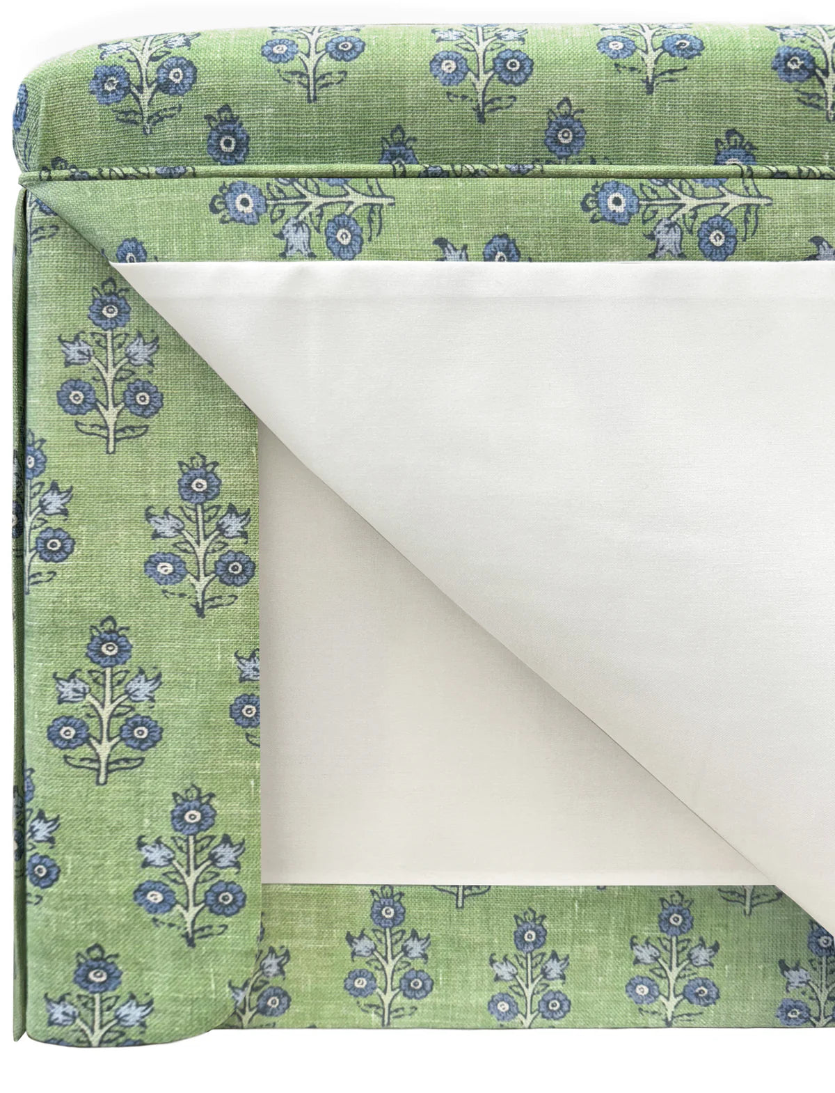 Skirted Ottoman - Poppy Spring by GP&J Baker