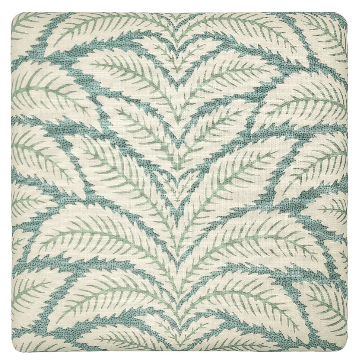 Skirted Ottoman - Talavera Linen by by Brunschwig & Fils