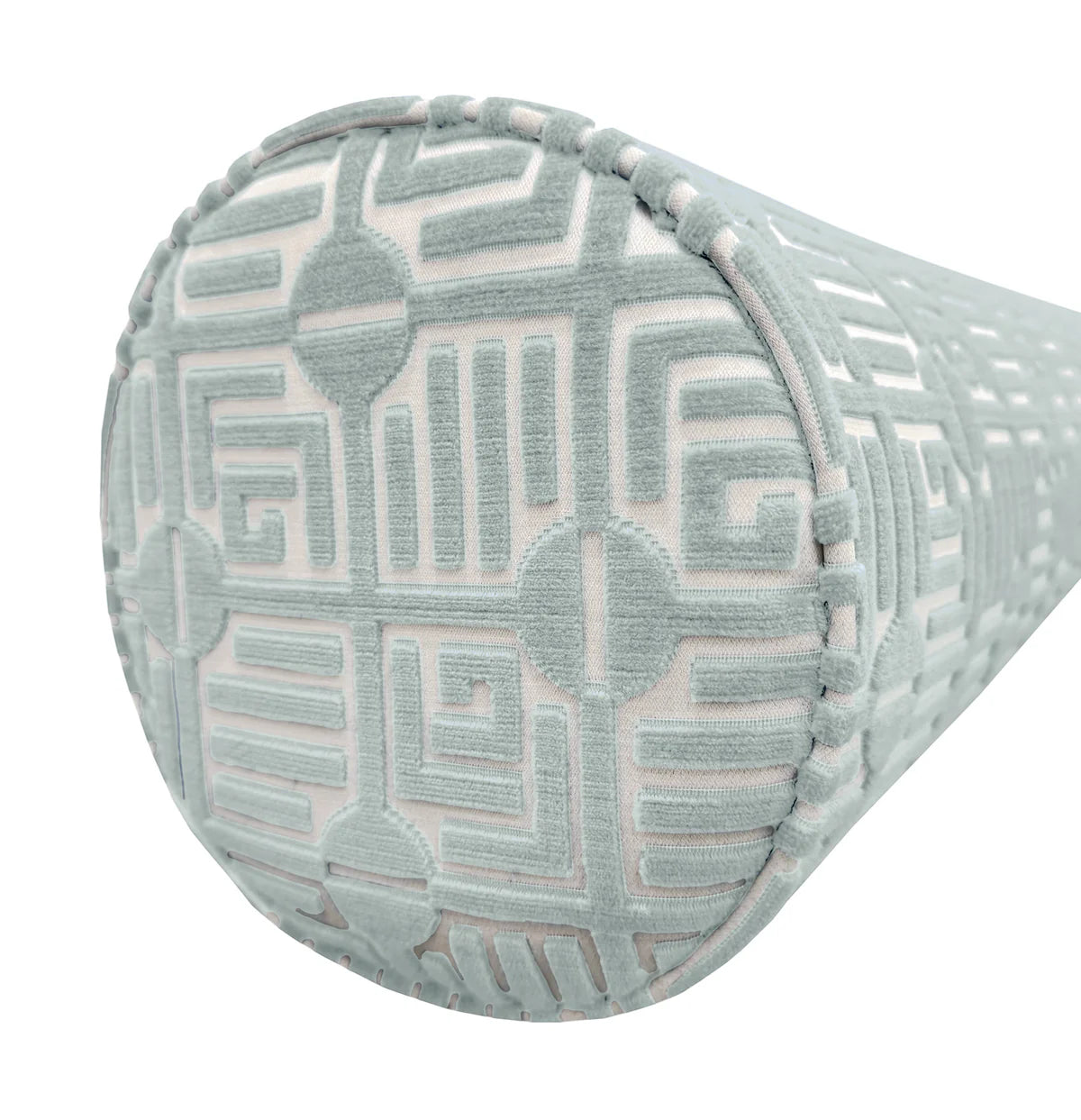 Labyrinth Velvet Mist Bolster - Thibaut