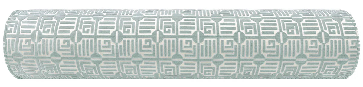 Labyrinth Velvet Mist Bolster - Thibaut