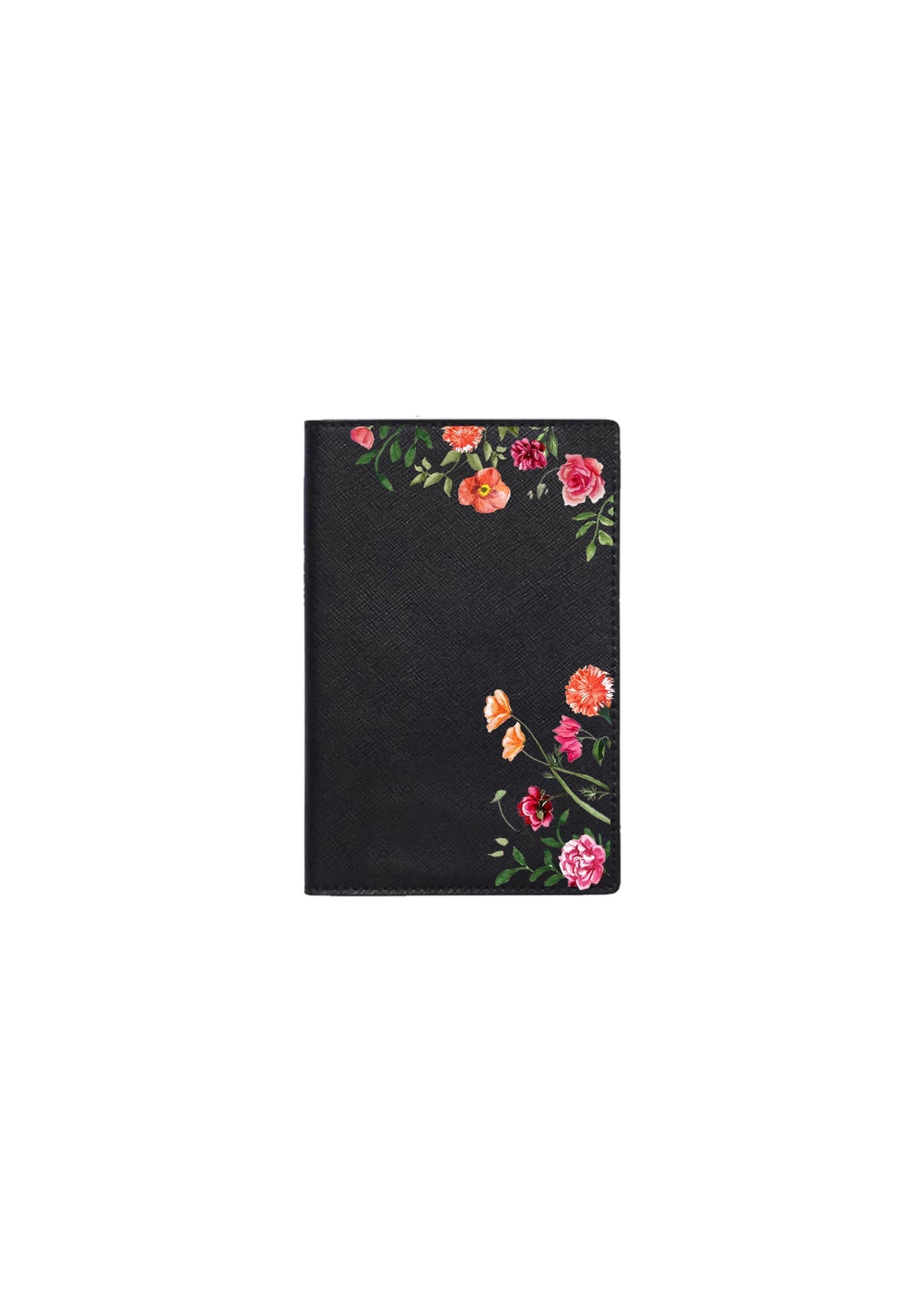 Bougainvillea Black Passport Holder | Emily Mayne Studio x ALEPEL